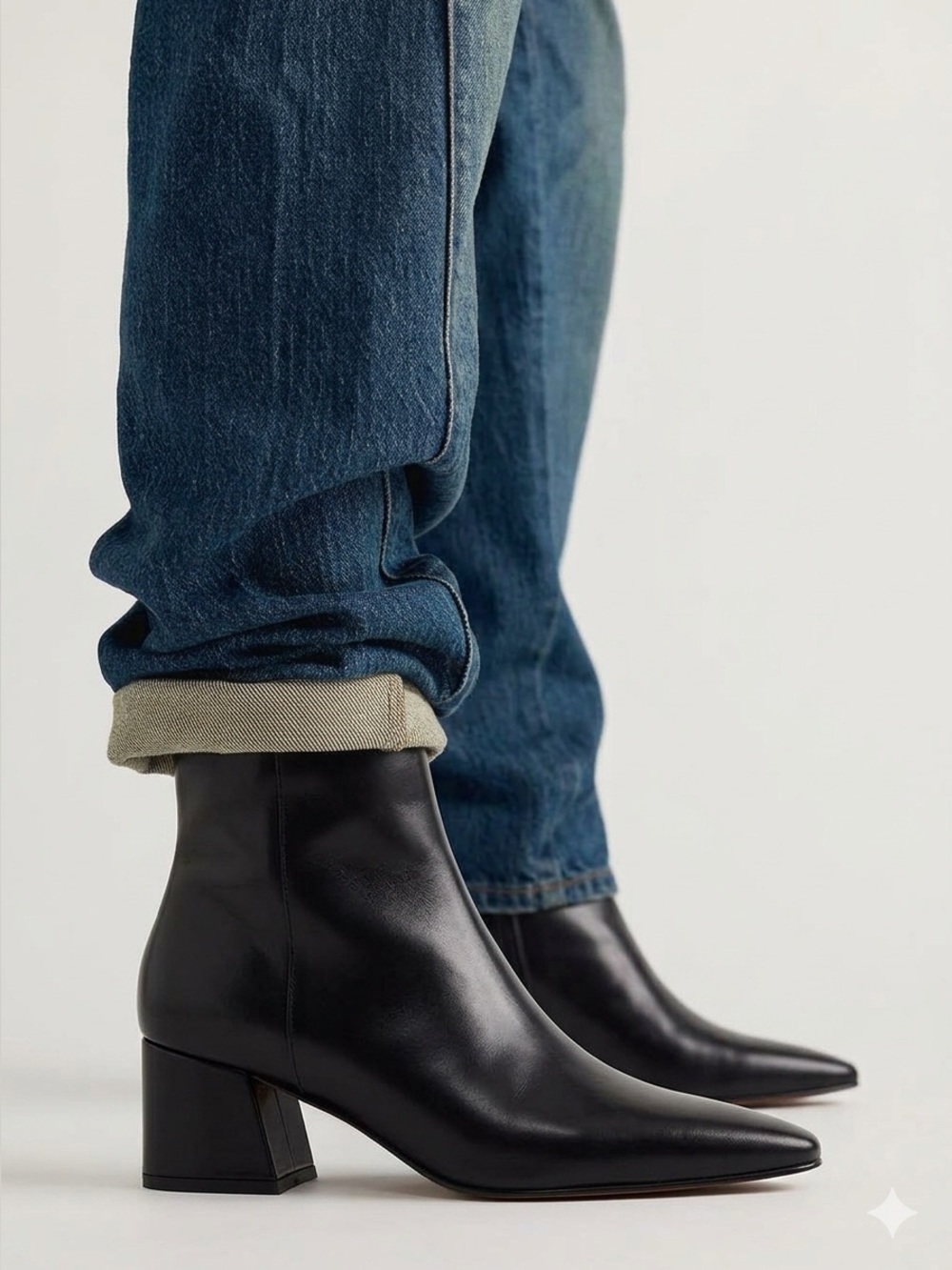 Madden Girl Black Marggot Ankle Boots - Size 7.5